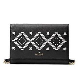 Kate spade Flynn street valencia crossbody Tribal Black & White crossbody/clutch